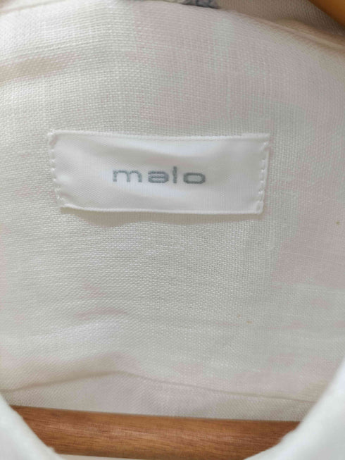 マーロ malo イタリア製 L/S リネンシャツ メンズ 41