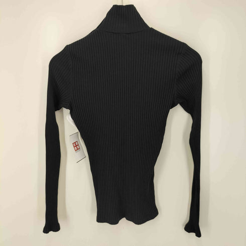ポロラルフローレン POLO RALPH LAUREN ワッペン ハイネック リブニット プルオーバー レディース import:M