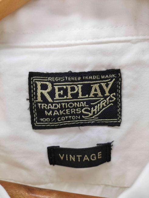 リプレイ REPLAY VINTAGE 刺繍 L/S ウエスタンシャツ メンズ L