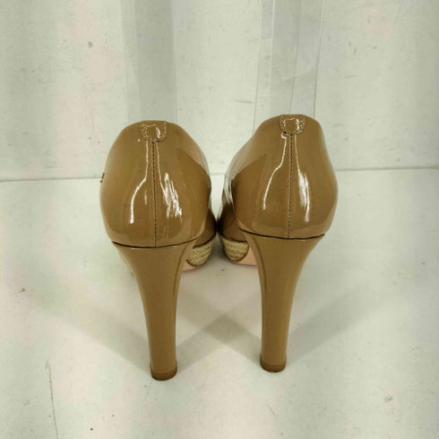 ダイアナ DIANA オープントゥ エナメル パンプス レディース JPN:21.5
