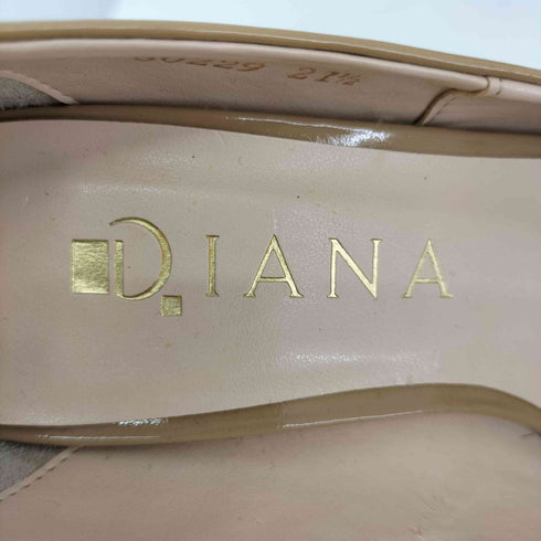 ダイアナ DIANA オープントゥ エナメル パンプス レディース JPN:21.5