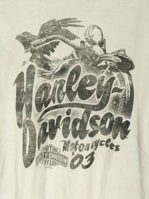 ハーレーダビッドソン HARLEY-DAVIDSON 熊本 プリント クルーネックTシャツ メンズ JPN:M