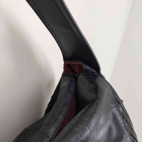 ダナキャランニューヨーク DKNY 00S レザー フラップ ショルダーバッグ レディース