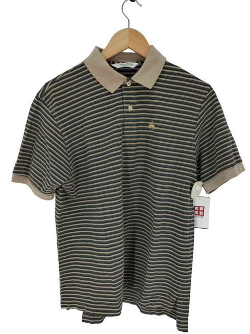ブルックスブラザーズ BROOKS BROTHERS USA製 ボーダー柄 鹿の子ポロシャツ メンズ JPN:L