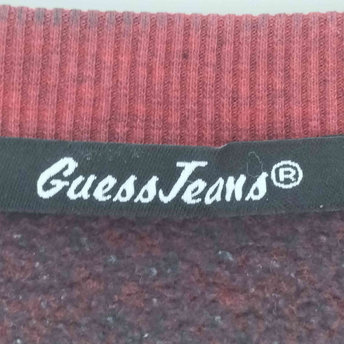 ゲスジーンズ GUESS JEANS ロゴ刺繍 裏起毛 クルーネック スウェット メンズ