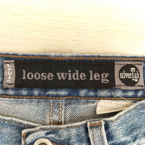 リーバイス Levis 1998年10月製 USA製 ボタン裏513 SilverTab LOOSE WIDE LEG デニムパンツ メンズ W30 L32
