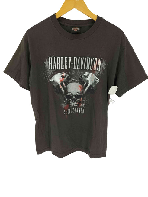 ハーレーダビッドソン HARLEY-DAVIDSON 熊本 スカルプリント クルーネックTシャツ メンズ JPN:M