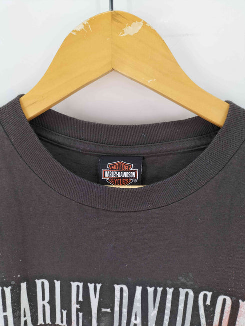 ハーレーダビッドソン HARLEY-DAVIDSON 熊本 スカルプリント クルーネックTシャツ メンズ JPN:M