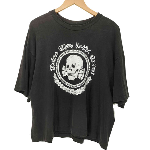 ヘインズ Hanes 90s USA製 トーテンコップ ナチスカル Tシャツ メンズ import:XL