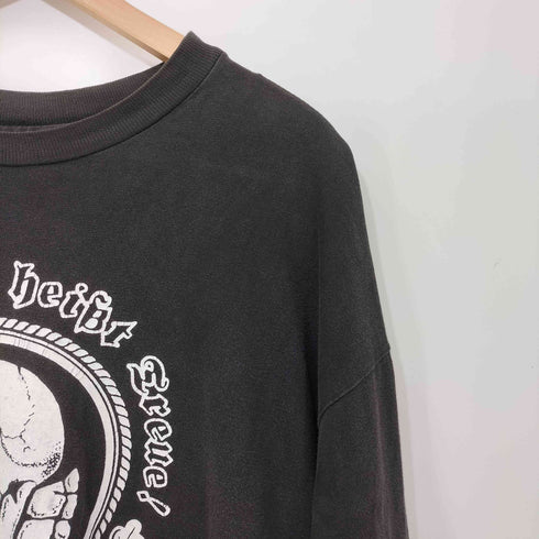 ヘインズ Hanes 90s USA製 トーテンコップ ナチスカル Tシャツ メンズ import:XL