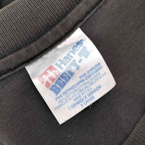 ヘインズ Hanes 90s USA製 トーテンコップ ナチスカル Tシャツ メンズ import:XL