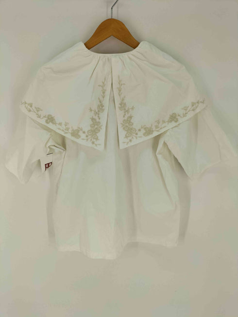 クラネ CLANE BIG COLLAR EMBROIDERY TOPS レディース JPN:1