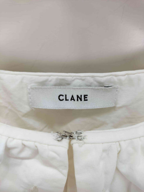 クラネ CLANE BIG COLLAR EMBROIDERY TOPS レディース JPN:1