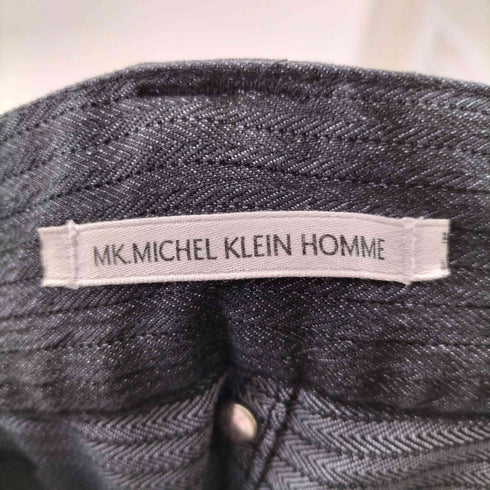 ミッシェルクランオム MICHEL KLEIN HOMME ヘリンボーン セミフレア パンツ Y2K メンズ 48