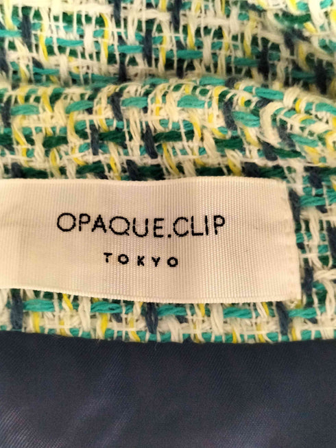 オペークドットクリップ OPAQUE.CLIP MIXツイードベスト レディース M