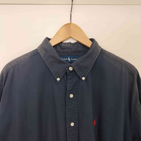 ラルフローレン RALPH LAUREN 90s BLAKE ポニー刺繍 ボタンダウン シャツ メンズ import:XL