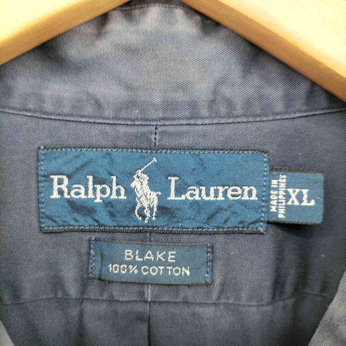 ラルフローレン RALPH LAUREN 90s BLAKE ポニー刺繍 ボタンダウン シャツ メンズ import:XL