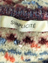 シンプリシテェ SIMPLICITE カラーミックスツイードベスト レディース