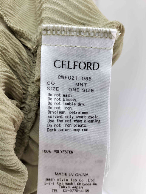 セルフォード CELFORD マジョリカプリーツロングワンピース レディース ONE SIZE