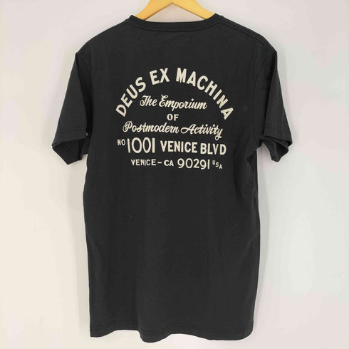 デウスエクスマキナ Deus Ex Machina 両面プリントロゴ クルーネック S/S Tシャツ メンズ L