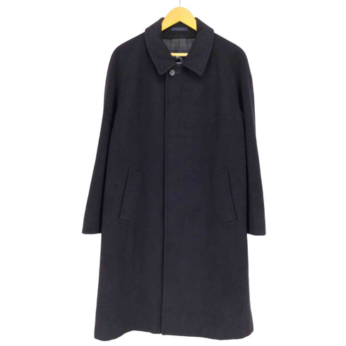 バーバリーロンドン BURBERRY LONDON cashmere カシミヤ混 比翼ステンカラーコート メンズ 170
