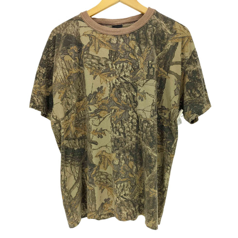 80-90s シングルステッチ リアルツリーカモ ポケットTシャツ メンズ
