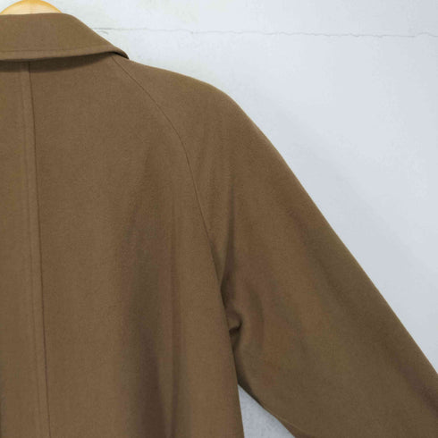 バーバリーズ BURBERRYS cashmere カシミヤ混比翼ステンカラーコート レディース 7AR