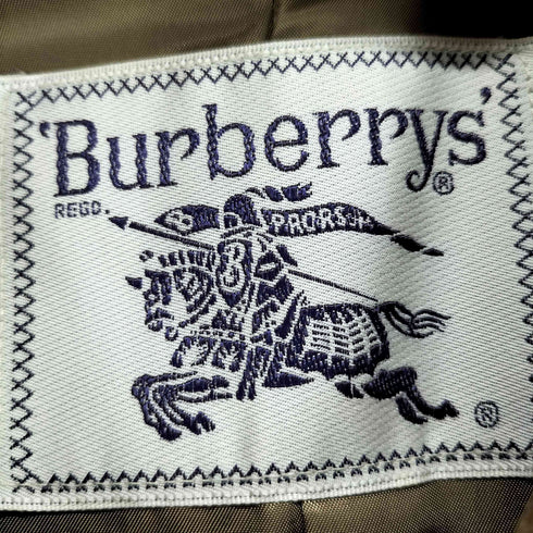 バーバリーズ BURBERRYS cashmere カシミヤ混比翼ステンカラーコート レディース 7AR