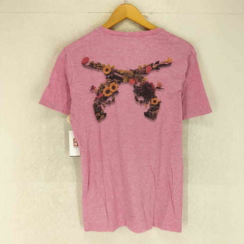 ロアー roar 花 二丁拳銃 Vネック Tシャツ Y2K メンズ JPN:2