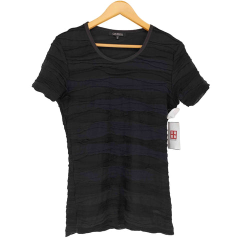 ゴーサンゴーイチプールオム 5351 POUR LES HOMMES シアー切替 クルーネックTシャツ Y2K メンズ JPN:2