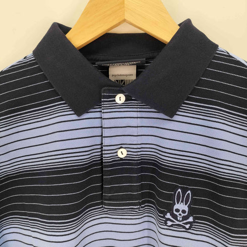 サイコバニー Psycho Bunny 刺繍ロゴ S/S ポロシャツ メンズ