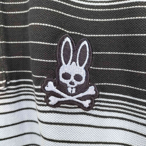 サイコバニー Psycho Bunny 刺繍ロゴ S/S ポロシャツ メンズ