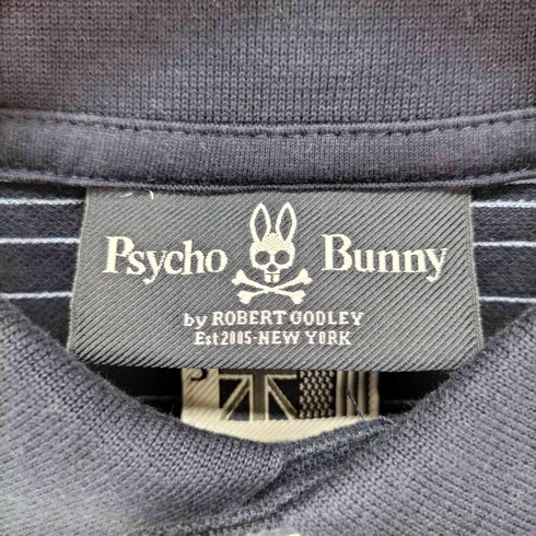 サイコバニー Psycho Bunny 刺繍ロゴ S/S ポロシャツ メンズ