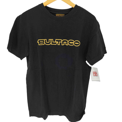 スカルワークス SKULL WORKS BULTACO 両面プリントロゴ クルーネック Tシャツ メンズ JPN:XL