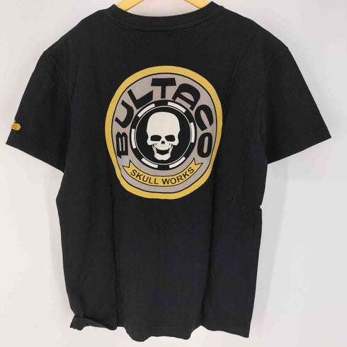 スカルワークス SKULL WORKS BULTACO 両面プリントロゴ クルーネック Tシャツ メンズ JPN:XL