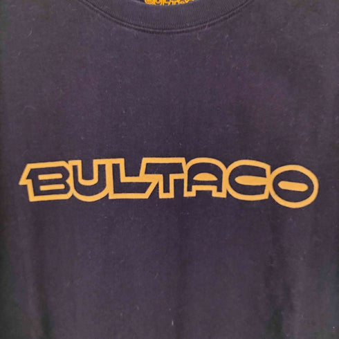 スカルワークス SKULL WORKS BULTACO 両面プリントロゴ クルーネック Tシャツ メンズ JPN:XL