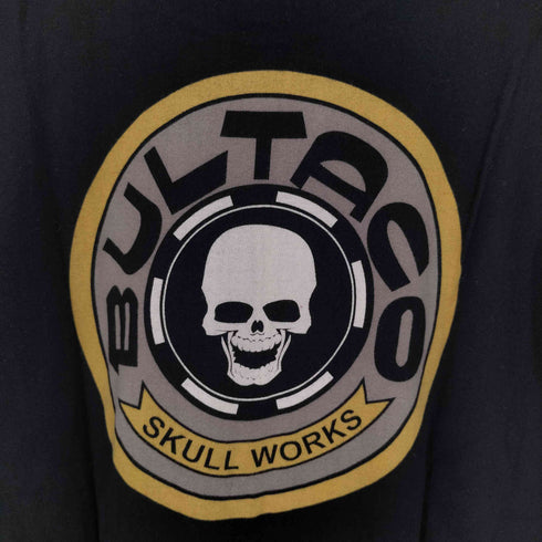 スカルワークス SKULL WORKS BULTACO 両面プリントロゴ クルーネック Tシャツ メンズ JPN:XL