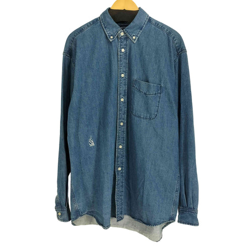 ノーティカ NAUTICA ボタンダウン ビッグデニム L/S シャツ メンズ import:M