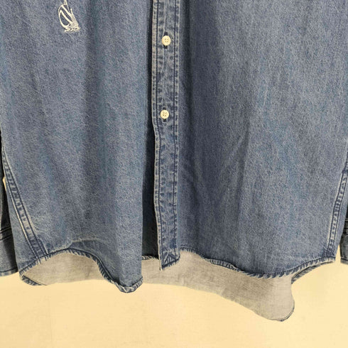 ノーティカ NAUTICA ボタンダウン ビッグデニム L/S シャツ メンズ import:M