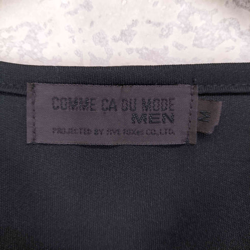 コムサデモード COMME CA DU MODE ロゴプリント Vネック ジャージー トップス メンズ