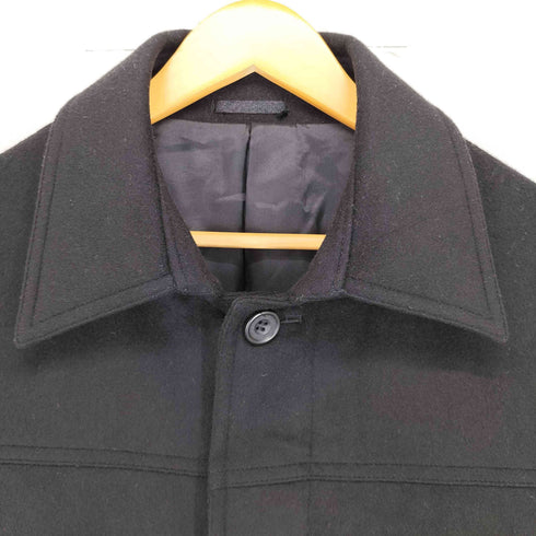 PACO HOMME cashmere MADE IN ITALY カシミヤ混比翼ステンカラーコート メンズ L