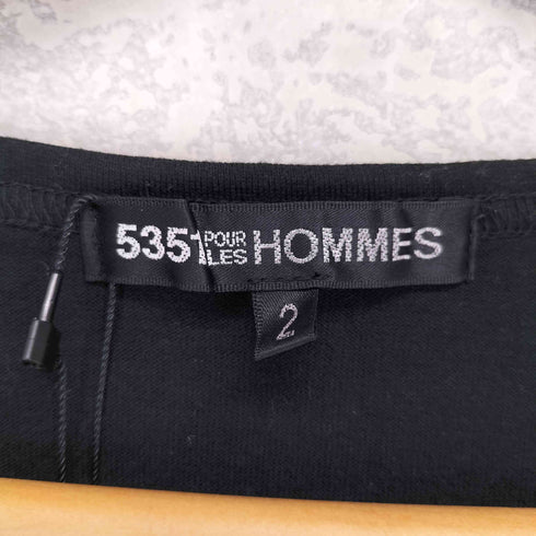 ゴーサンゴーイチプールオム 5351 POUR LES HOMMES コーティング プリント Vネック Tシャツ Y2K メンズ JPN:2