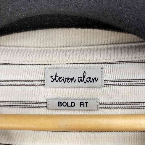 スティーブンアラン Steven Alan MVS BORDER SHORT SLEEVE TEE メンズ import:XL