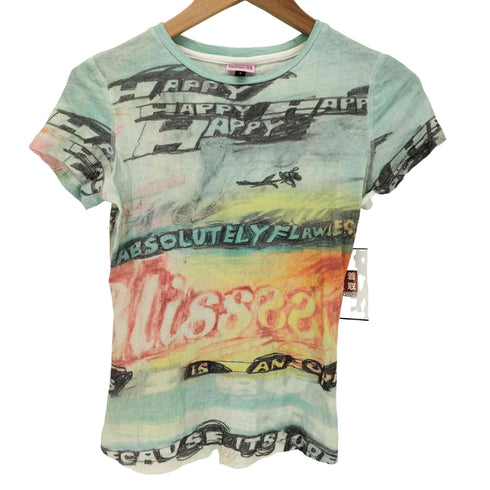 MIMI WADE クルーネックTシャツプリント チビT import レディース S