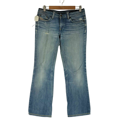 ディーゼル DIESEL レザーパイピング ローライズ デニムパンツ メンズ 29×32