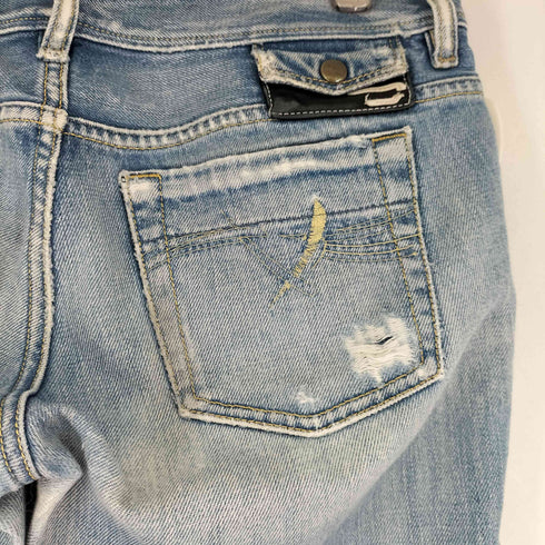 ディーゼル DIESEL レザーパイピング ローライズ デニムパンツ メンズ 29×32