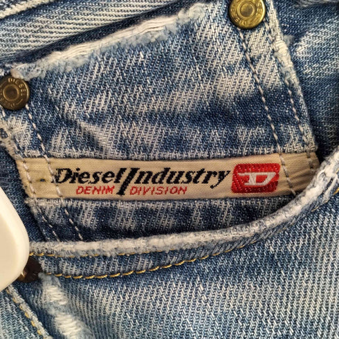 ディーゼル DIESEL レザーパイピング ローライズ デニムパンツ メンズ 29×32