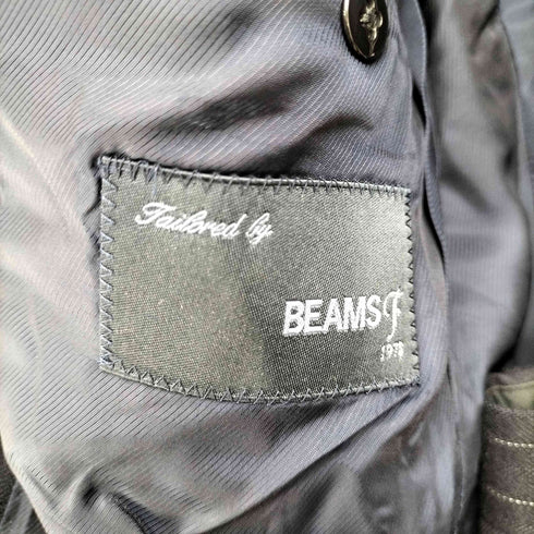 ビームスエフ BEAMS F ウールストライプ3Bテーラードジャケットパンツ セットアップ メンズ