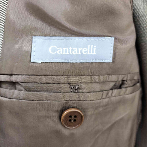 Cantarelli イタリア製 ウール2Bテーラードジャケットパンツ セットアップ メンズ 46