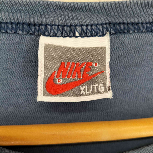 ナイキ NIKE 90s 銀タグ 袖裾シングル フロントプリントクルーネックTシャツ メンズ XL